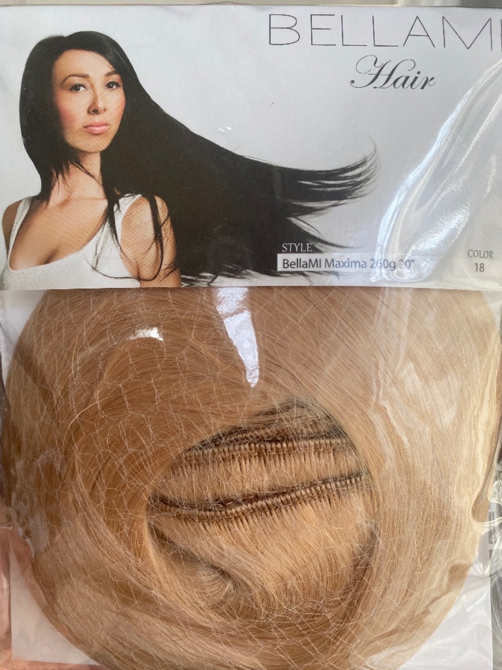 20” Dirty Blonde Bellami hair extensions